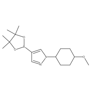 1-(4-Methoxycyclohexyl)-4-(4,4,5,5-tetramethyl-1,3,2-dioxaborolan-2-yl)-1H-pyrazole Structure