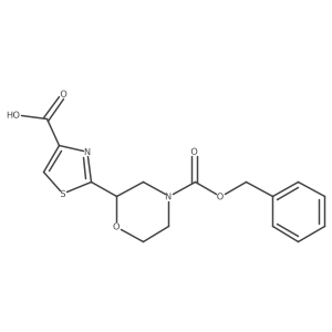 2-{4-[(Benzyloxy)carbonyl]morpholin-2-yl}-1,3-thiazole-4-carboxylic acid Structure