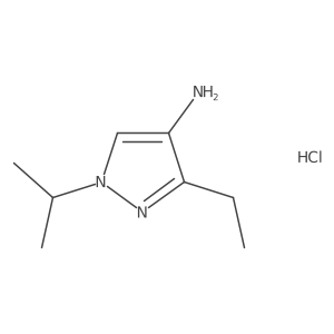 3-Ethyl-1-isopropylpyrazol-4-amine hydrochloride结构式