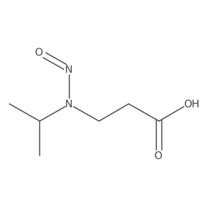 3-[Nitroso(propan-2-yl)amino]propanoic acid结构式