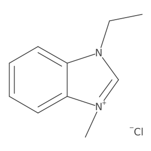 3-Ethyl-1-methyl-1H-benzo[d]imidazol-3-ium chloride结构式