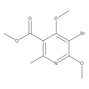 Methyl 5-bromo-4,6-dimethoxy-2-methylnicotinate结构式