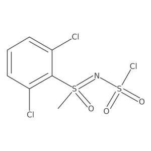 [(Chlorosulfonyl)imino](2,6-dichlorophenyl)methyl-lambda6-sulfanone Structure