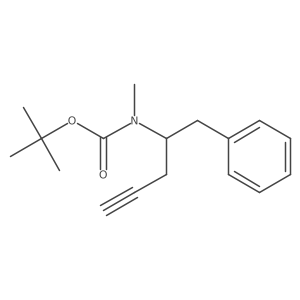 tert-butyl N-methyl-N-(1-phenylpent-4-yn-2-yl)carbamate Structure