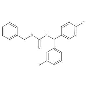 benzyl N-[(4-chlorophenyl)(3-iodophenyl)methyl]carbamate Structure