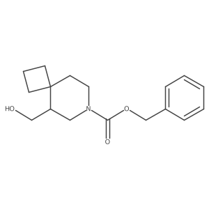 Benzyl 5-(hydroxymethyl)-7-azaspiro[3.5]nonane-7-carboxylate Structure