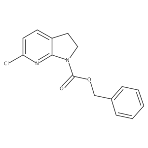 benzyl 6-chloro-1H,2H,3H-pyrrolo[2,3-b]pyridine-1-carboxylate Structure