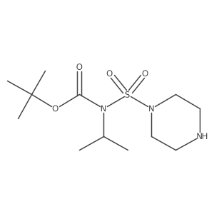 tert-butyl N-(piperazine-1-sulfonyl)-N-(propan-2-yl)carbamate结构式