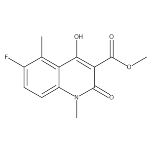 Methyl 6-fluoro-4-hydroxy-1,5-dimethyl-2-oxo-1,2-dihydroquinoline-3-carboxylate Structure