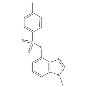 1-methyl-1H-1,3-benzodiazol-4-yl 4-methylbenzene-1-sulfonate结构式