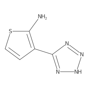 3-(1H-1,2,3,4-tetrazol-5-yl)thiophen-2-amine Structure