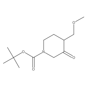 Tert-butyl 4-(methoxymethyl)-3-oxopiperidine-1-carboxylate Structure