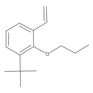 1-(tert-Butyl)-2-propoxy-3-vinylbenzene结构式