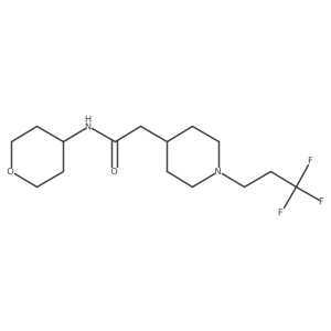 N-(oxan-4-yl)-2-[1-(3,3,3-trifluoropropyl)piperidin-4-yl]acetamide Structure