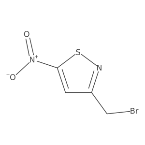 3-(Bromomethyl)-5-nitro-1,2-thiazole Structure
