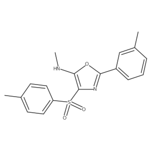 N-methyl-2-(m-tolyl)-4-tosyloxazol-5-amine Structure