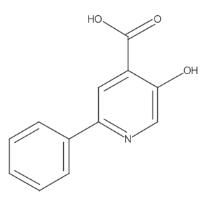 5-Hydroxy-2-phenylpyridine-4-carboxylic acid结构式