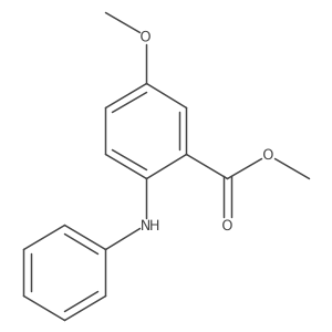 Methyl 5-methoxy-2-(phenylamino)benzoate结构式