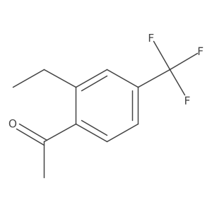 2'-Ethyl-4'-(trifluoromethyl)acetophenone结构式
