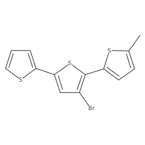 3'-Bromo-5-methyl-2,2':5',2''-terthiophene结构式