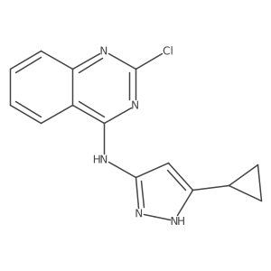 (2-Chloro-quinazolin-4-yl)-(5-cyclopropyl-2h-pyrazol-3-yl)-amine Structure