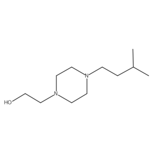 2-(4-Isopentylpiperazin-1-yl)ethan-1-ol结构式