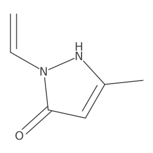 1-ethenyl-3-methyl-1H-pyrazol-5-ol结构式