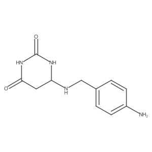 6-[(4-Aminophenyl)methylamino]-1,3-diazinane-2,4-dione Structure