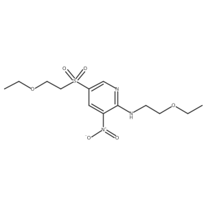 N-(2-Ethoxyethyl)-5-[(2-ethoxyethyl)sulfonyl]-3-nitro-2-pyridinamine Structure