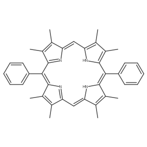 2,3,7,8,12,13,17,18-Octamethyl-5,15-diphenyl-21,22-dihydroporphyrin Structure