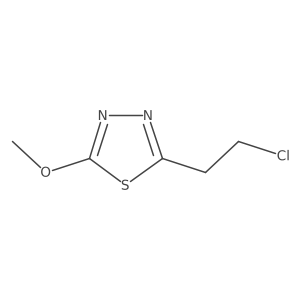 2-(2-Chloroethyl)-5-methoxy-1,3,4-thiadiazole结构式