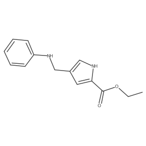 4-Phenylaminomethyl-1H-pyrrole-2-carboxylic acid ethyl ester Structure