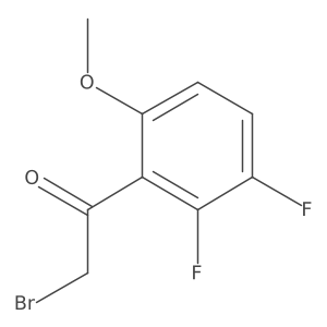 2',3'-Difluoro-6'-methoxyphenacyl bromide结构式