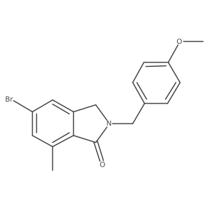 2-(4-Methoxybenzyl)-5-bromo-7-methylisoindolin-1-one结构式