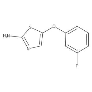 5-(3-Fluorophenoxy)-2-thiazolamine结构式