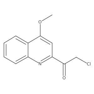2-Chloro-1-(4-methoxyquinolin-2-yl)ethanone结构式