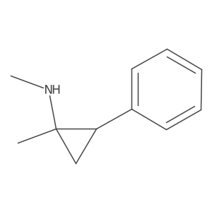 N,1-Dimethyl-2-phenylcyclopropanamine结构式