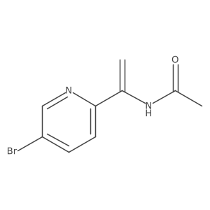 N-(1-(5-Bromopyridin-2-yl)vinyl)acetamide结构式