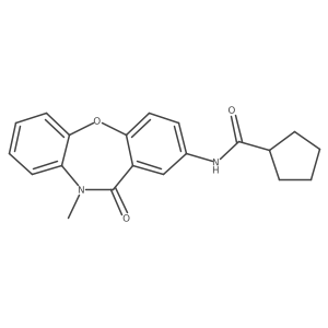 N-(10-methyl-11-oxo-10,11-dihydrodibenzo[b,f][1,4]oxazepin-2-yl)cyclopentanecarboxamide Structure