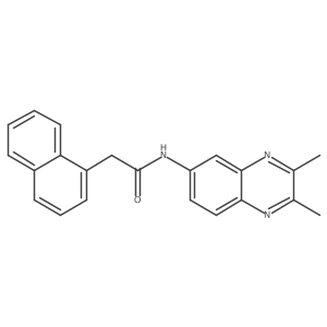 N-(2,3-dimethyl-6-quinoxalinyl)-2-(1-naphthyl)acetamide Structure