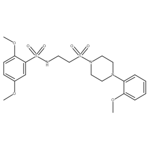 2,5-dimethoxy-N-(2-{[4-(2-methoxyphenyl)piperazin-1-yl]sulfonyl}ethyl)benzene-1-sulfonamide Structure
