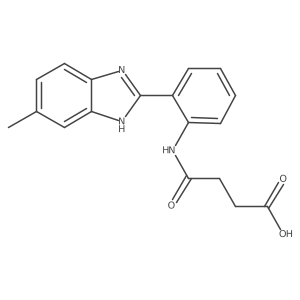 4-((2-(5-methyl-1H-benzo[d]imidazol-2-yl)phenyl)amino)-4-oxobutanoic acid Structure