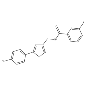 N-((5-(4-chlorophenyl)isoxazol-3-yl)methyl)-3-fluorobenzamide Structure