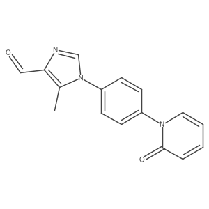 5-methyl-1-(4-(2-oxopyridin-1(2H)-yl)phenyl)-1H-imidazole-4-carbaldehyde结构式