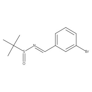 N-(3-Bromobenzylidene)-2-methylpropane-2-sulfinamide Structure