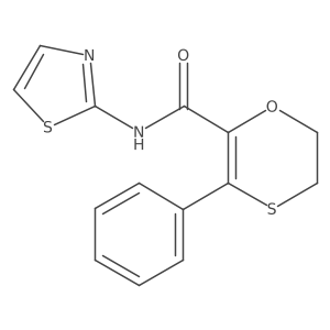 3-phenyl-N-(1,3-thiazol-2-yl)-5,6-dihydro-1,4-oxathiine-2-carboxamide Structure