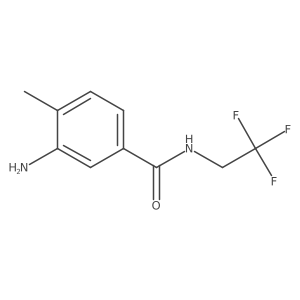 3-amino-4-methyl-N-(2,2,2-trifluoroethyl)benzamide Structure