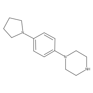 1-(4-(Pyrrolidin-1-yl)phenyl)piperazine结构式