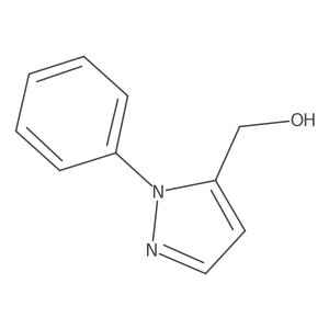 (1-phenyl-1H-pyrazol-5-yl)methanol结构式