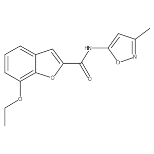 7-ethoxy-N-(3-methylisoxazol-5-yl)benzofuran-2-carboxamide Structure
